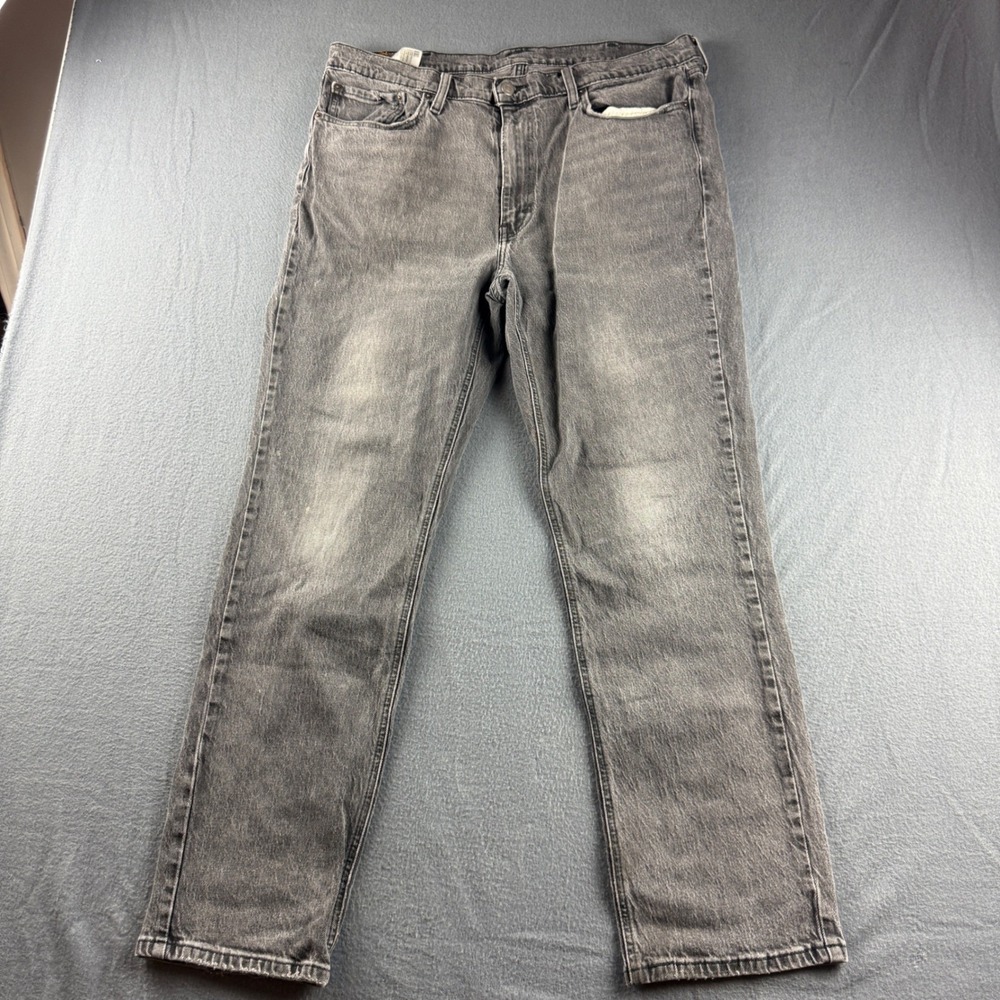 Levis 541 Jeans Mens 38x32 (Fit 38x30) Black Athletic Tapered Stretch Button Fly